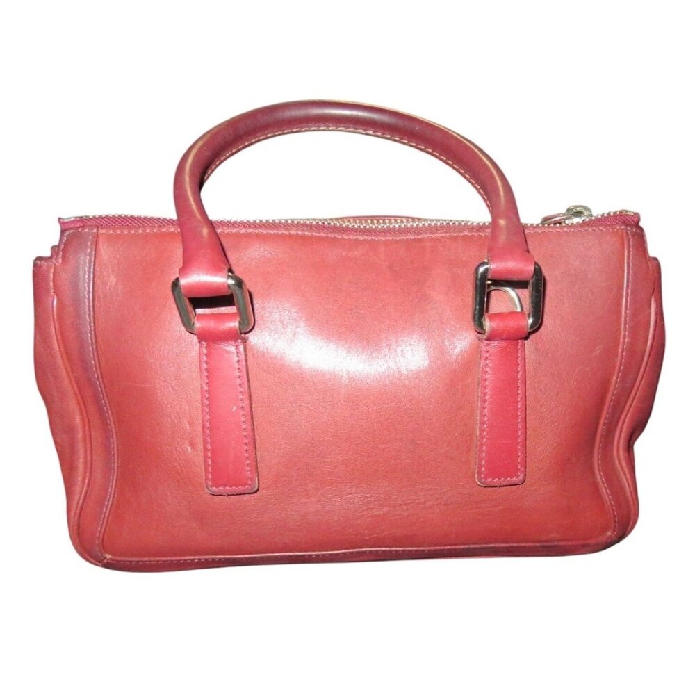 Coach Vintage 1999 Legacy Bonnie Cashin Oxblood Burgundy full grain leather bag